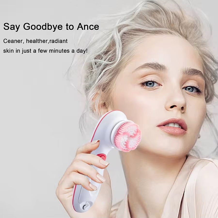 4-in-1 Facial Cleansing Brush – Deep Cleansing & Gentle Exfoliation