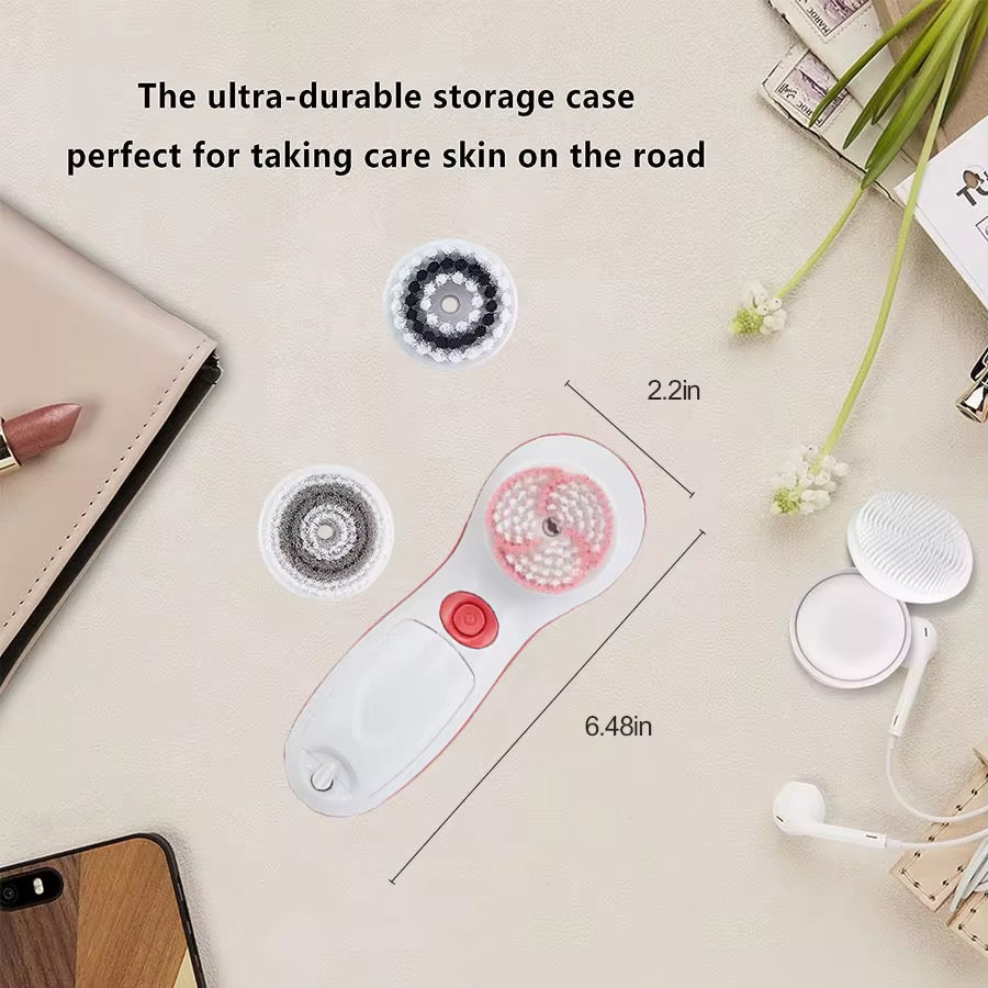 4-in-1 Facial Cleansing Brush – Deep Cleansing & Gentle Exfoliation
